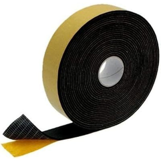 Nastro adesivo isolante termico in gomma spessore 3 mm, larghezza 50 mm, lunghezza 15 m