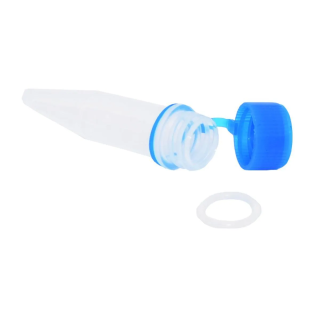 Provetta Eppendorf con tappo blu 1,5 ml, confezione da 50 pezzi