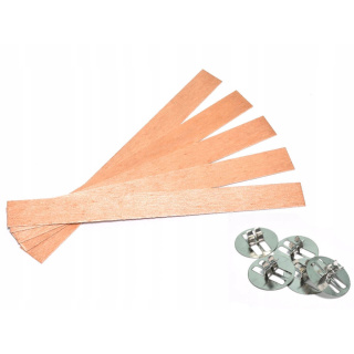 Stoppini in legno con supporti da 15 cm 50 pezzi