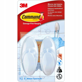 Ganci medi adesivi per il bagno