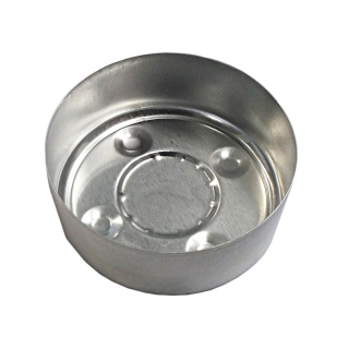 Contenitori in alluminio 37x15mm per candele a tè 10 pezzi