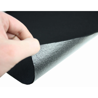 Tessuto non tessuto morbido in feltro nero con colla 3mm 50x150cm 400g/m²