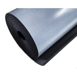 Schiuma isolante autoadesiva gomma impermeabile 25mm 25x100cm ISOLMAT M25S