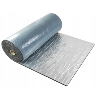 Schiuma isolante autoadesiva gomma impermeabile con alluminio 32mm 25x100cm ISOLMAT M32SH