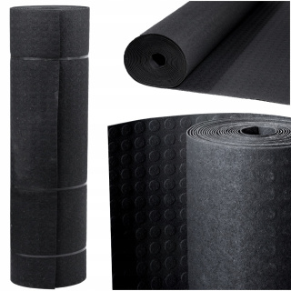 Tappeto antiscivolo in gomma 3 mm, puntini martellati, larghezza 120 cm
