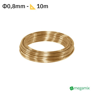 Filo di ottone Φ0,8mm 10m