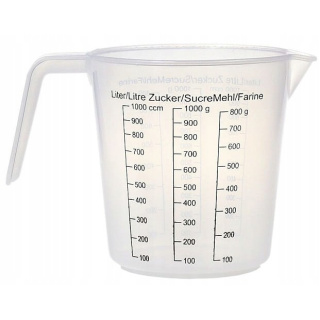 Brocca misurino da cucina 1L 13cm