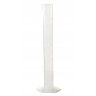 Cilindro dosatore PP 100ml vetro calibrato a rilievo