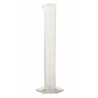 Cilindro dosatore PP 50ml scala in rilievo misurino