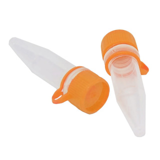 Eppendorf provette con tappo arancione 1,5 ml, confezione da 50 pezzi