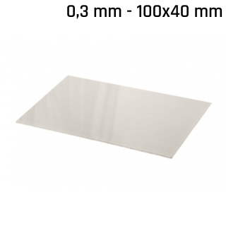 Lamina alpaca (argento nuovo) 100x40x0,3mm