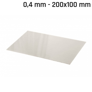 Lastra alpacca (nuovo argento) 200x100x0,4mm