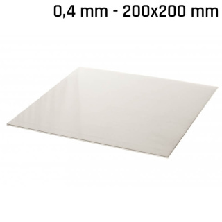 Lastra alpacca (nuovo argento) 200x200x0,4mm