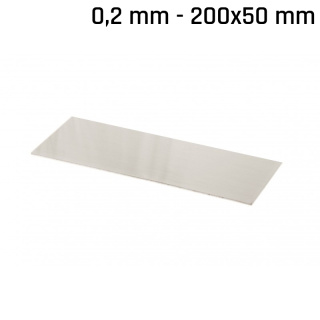 Lastra alpacca (argento nuovo) 200x50x0,2mm
