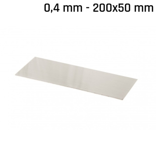 Lamina alpaca (argento nuovo) 200x50x0,4mm