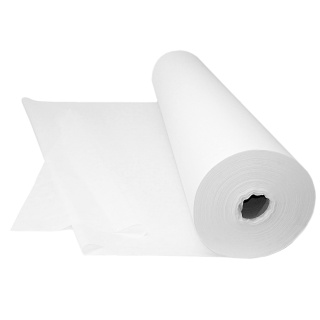 Tessuto in poliestere bianco larghezza 40 cm