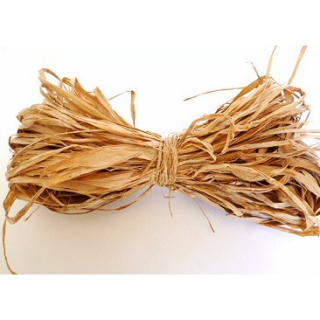 Rafia marrone naturale 45g per legare bouquet e regali
