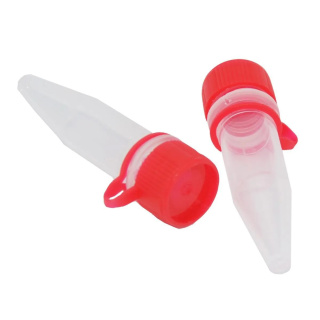 Provette Eppendorf con tappo rosso 1,5 ml, confezione da 50 pz