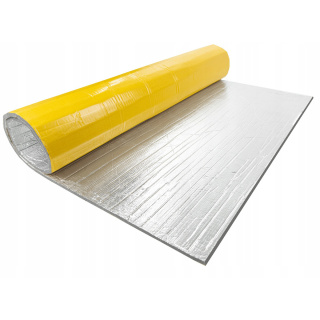Tappetino fonoassorbente autoadesivo 10mm 25x50cm schiuma ammortizzante LT10ALU