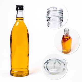 Bottiglia di vetro 500ml 28cm SPARK
