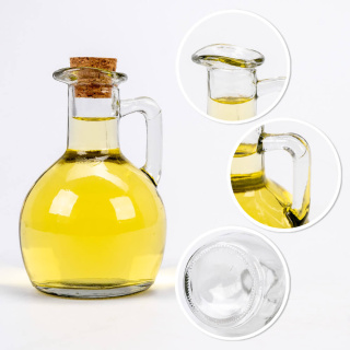 Bottiglia di vetro per olio 150 ml con tappo