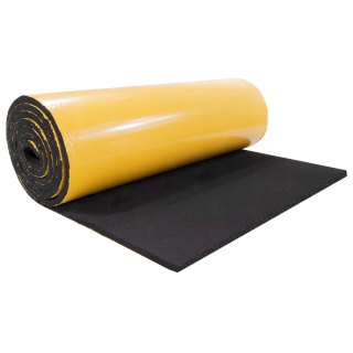 Schiuma fonoassorbente 10mm 25x100cm autoadesiva, tappetino assorbente antincendio KO10s