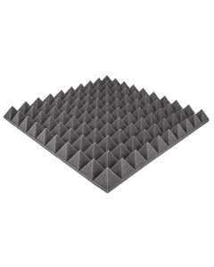 Pannello acustico in schiuma fonoassorbente PIRAMIDE 50mm 50x50cm ignifugo