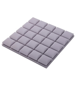 Pannello acustico grigio chiaro CUBO 50x50 cm spessore 5 cm