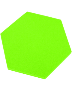 Pannello acustico esagonale verde chiaro 50x50 cm spessore 3cm esagono