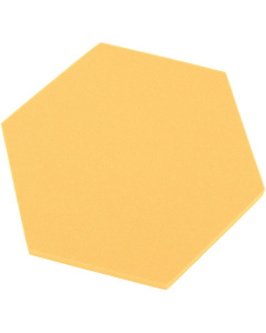 Pannello acustico esagonale giallo banana 50x50 cm spessore 3cm esagono