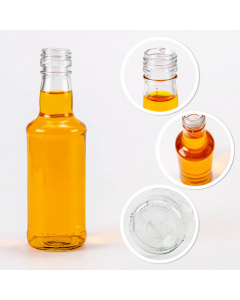 Bottiglia di vetro 200ml 17cm MONOPOL