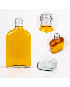 Bottiglia in vetro 5 pz 200ml 16cm grasso