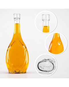 Bottiglia di vetro 500ml 26cm ICONA