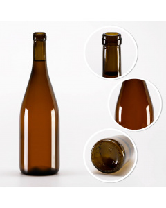 Bottiglia di vetro 750ml 29cm BURGUNDY