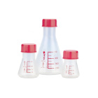 Beuta di Erlenmeyer da PMP con tappo rosso – 250 ml, GL 45