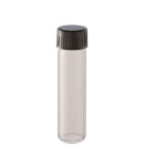 Sklenená skúmavka plochá so skrutkovacím uzáverom 25x57 mm, objem 10 ml