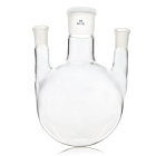 Beuta triangolare con fondo tondo, bocchetto dritto, 100 ml, smerigliature 29/14/14, vetro borosilicato (BORO 3.3)