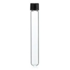 Sklenená skúmavka okrúhla so skrutkovacím uzáverom 20x125 mm, objem 28 ml