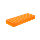 Porta provette Eppendorf a due lati, 60 posti, 0,5–2,0 ml, arancione – PP, autoclavabile