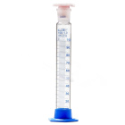 Cilindro graduato in vetro con tappo in sughero PP e base in PP, 250 ml, classe B