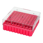 Scatola criogenica per congelamento, 100 posti, 1,5–2,0 ml, rosa – PC, -190 a +121 °C, autoclavabile