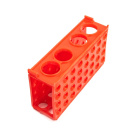 Porta provette 4 in 1, piccolo, rosso – PP, da laboratorio