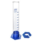 Cilindro graduato in vetro, 500 ml, classe B, base in PP – DIN/ISO 4788