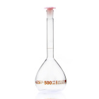 Beuta di misurazione in vetro, 100 ml, classe B scala marrone, giunto smerigliato 14/23