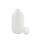 Fľaša HDPE 500 ml okrúhla s uzáverom a poistnou plombou, priehľadná