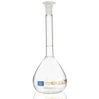Bécher graduato in vetro, 200 ml, classe A, scala marrone, giunto smerigliato 14/23, con certificato individuale e codice QR – GLASSCO