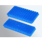 Porta provette tipo Eppendorf 96 posti, doppia faccia, per provette da 1,5/2,0 ml e 0,5 ml, polipropilene