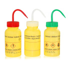 Ugello con stampa Metanolo, 500 ml, giallo, bocca larga GL50 – PE-LD, ADR