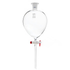 Distribuitore a pera con tappo in PP, 250 ml, smeriglio 29/32, rubinetto in PTFE, vetro borosilicato (BORO 3.3)
