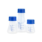 Beuta di Erlenmeyer in PP con tappo blu – 125 ml, GL 45
